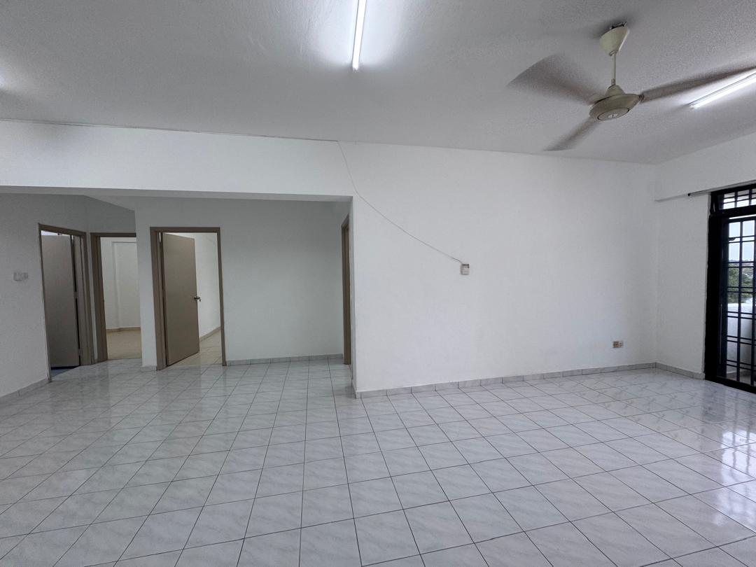 Open living and dining area